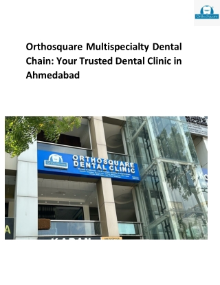 dental clinic in Ahmedabad