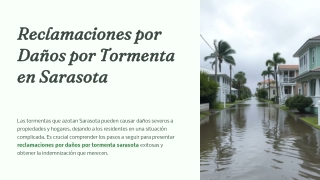 Reclamaciones por Daños por Tormenta en Sarasota - Public Adjusters Advantage