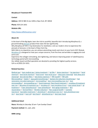 Morpheus 8 Treatment NYC