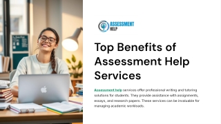 Top Benefits of Using Assessment Help Services