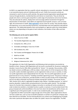 NGO registration in india consultant