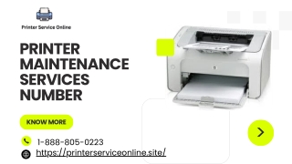 Reliable Desktop Printer Repair Phone Number Call Now: 1-888-805-0223