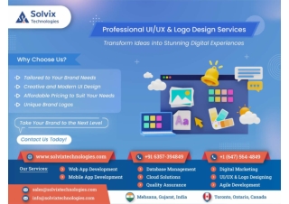 UIUX & Logo Design Services - Solvix Technologies