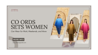 Co Ords Sets Women Can Wear For Work, Weekends, And More