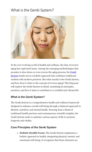 What is the Genki System