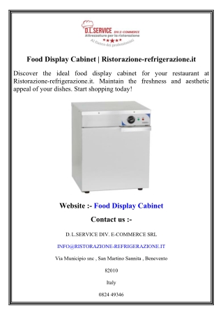 Food Display Cabinet   Ristorazione-refrigerazione.it