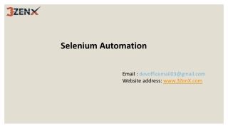 Selenium Automation Training in Hyderabad