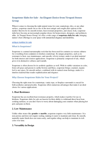 Granite Stone for Sale - Tirupati Stones Group