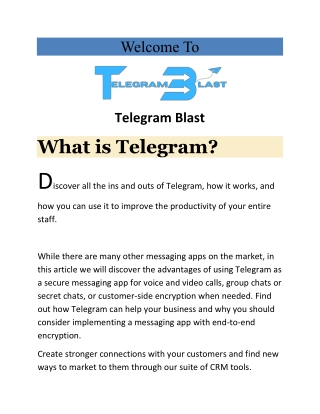 What is Telegram