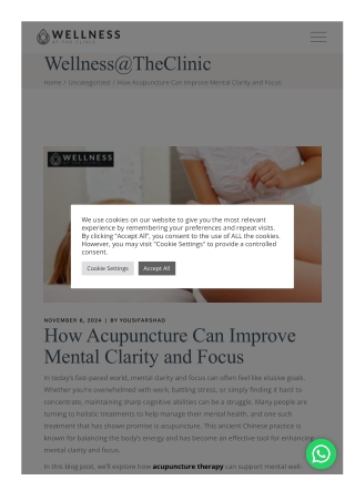 How Acupuncture Can Improve Mental Clarity and Focus