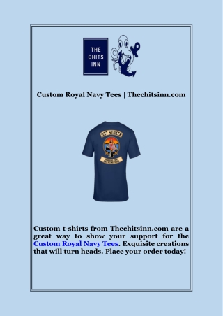 Custom Royal Navy Tees  Thechitsinn com