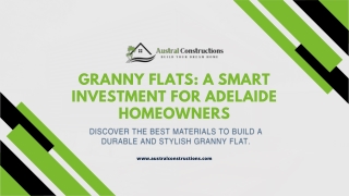 Granny Flat Builders in Adelaide