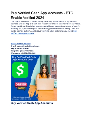 Buy Verified Cash App Accounts - BTC Enable Verified 2024