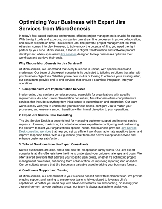 Jira consulting services