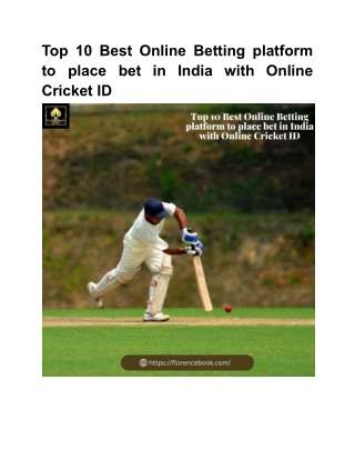 Top 10 Best Online Betting platform to place bet in India with Online Cricket ID
