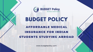 Affordable Medical Insurance for Indian Students Studying Abroad
