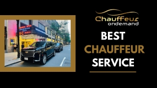 Best Chauffeur Services in New York - Chauffeur On Demand
