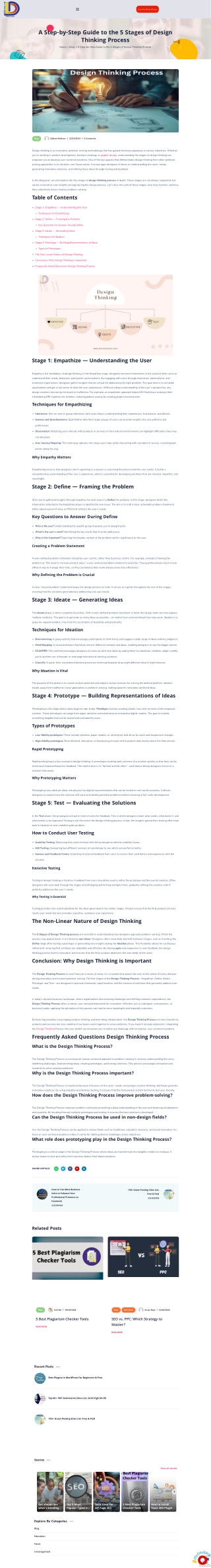 Design Thinking Process