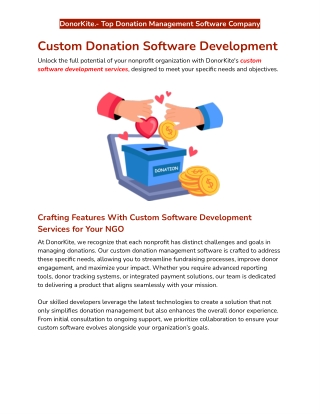 Custom Donation Software Development for Your NGO | DonorKite