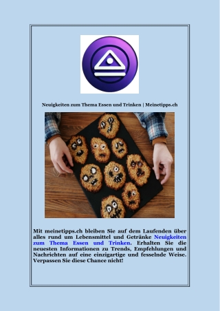 Neuigkeiten zum Thema Essen und Trinken  Meinetipps ch