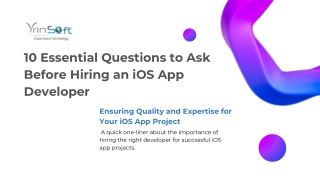 10 Essential Questions to Ask Before Hiring an iOS App Developer