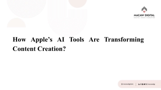 How Apple’s AI Tools Are Transforming Content Creation