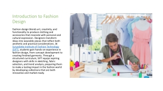 From Concept to Creation - The Art and Business of Fashion Design
