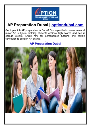 AP Preparation Dubai | optiondubai.com
