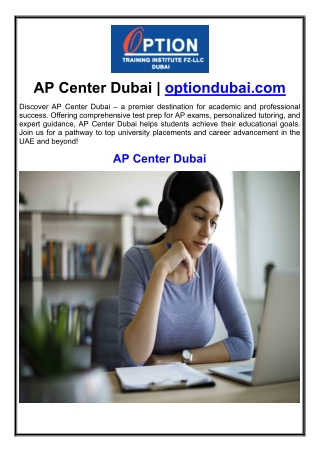 AP Center Dubai | optiondubai.com