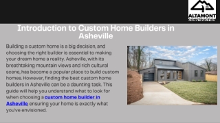 Top Custom Home Builders in Asheville for Your Dream Home
