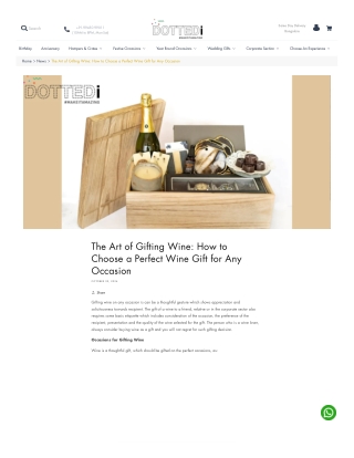 The Art of Gifting Wine How to Choose a Perfect Wine Gift for Any Occasion