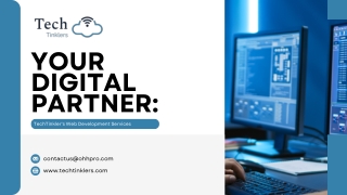 Your Digital Partner  TechTinkler's Web Development Services