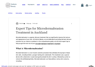 Microdermabrasion Treatment in Auckland