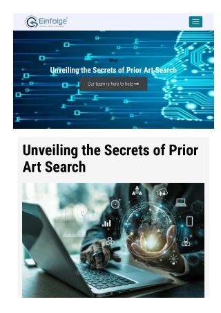 Look through top prior art search services in india