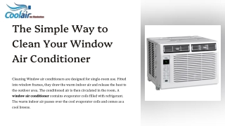 The Simple Way to Clean Your Window Air Conditioner