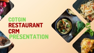 Best Restaurant CRM Software - Cotgin CRM