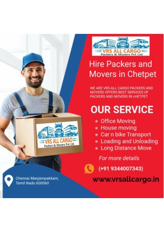 Packers and Movers in Chetpet