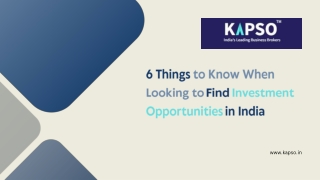 6 Things to Know When Looking to Find Investment Opportunities in India