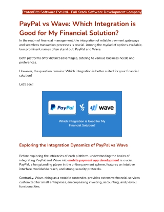 PayPal vs Wave_ Which Integration is Good for My Financial Solution