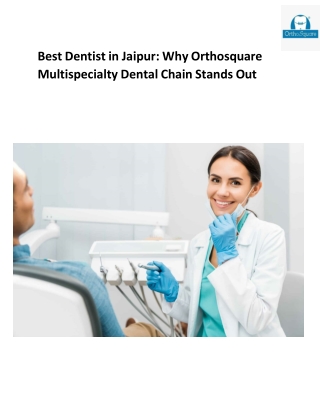 Best Dentist in Jaipur