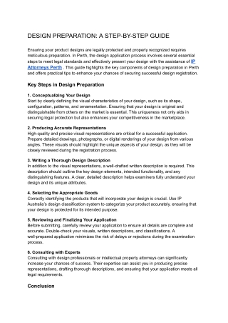 DESIGN PREPARATION_ A STEP-BY-STEP GUIDE