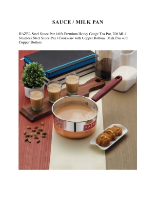 Cook with Ease! Shop Sauce Pan with Lid at KitchenOre