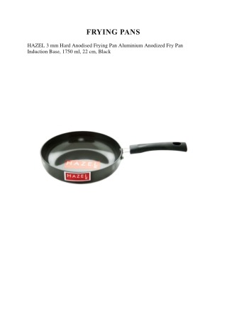 Sizzle in Style! Order Hazel's Stainless Steel Frying Pan