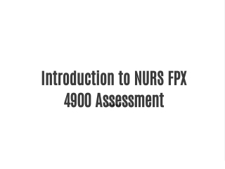 Mastering in NURS FPX 4900 Assessment to Ensure Success in eTutors