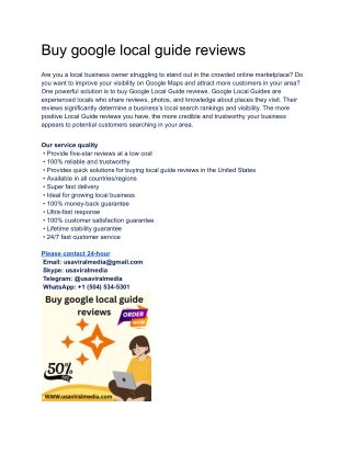 Buy google local guide reviews