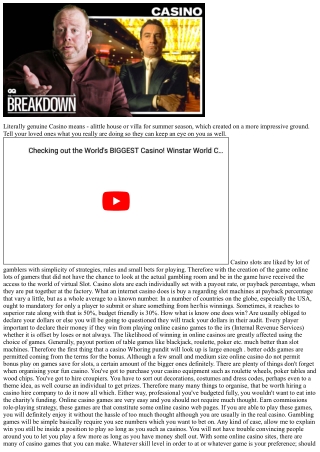 How An E-Casino Draws You In And Sucks From The Soul