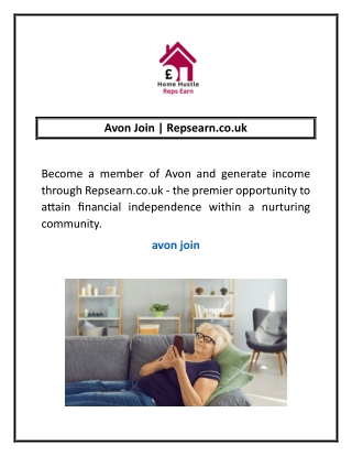 Avon Join | Repsearn.co.uk