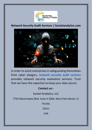 Network Security Audit Services  Suntelanalytics
