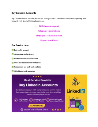 Buy Linkedin Accounts