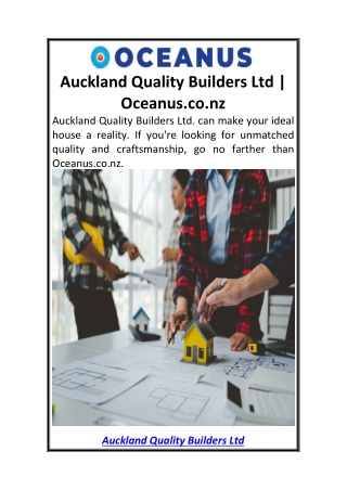 Auckland Quality Builders Ltd  Oceanus.co.nz